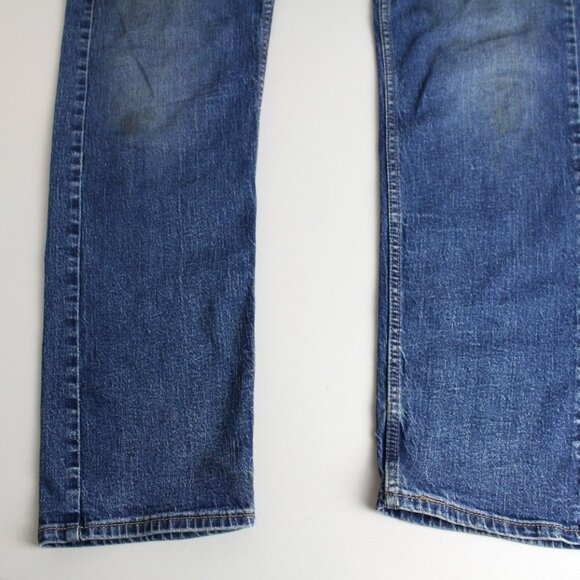 Levis 505 Regular Fit Jeans, Size 34 x 32 - Blue - Picture 5 of 11